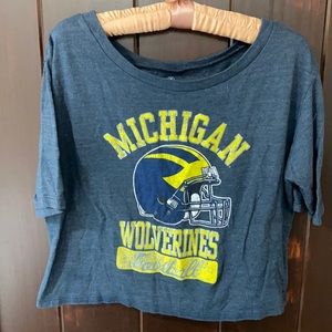 Proedge Michigan Wolverine Football Crop Top